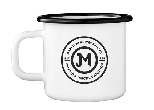 Enamel mug, 3,7 dl, white